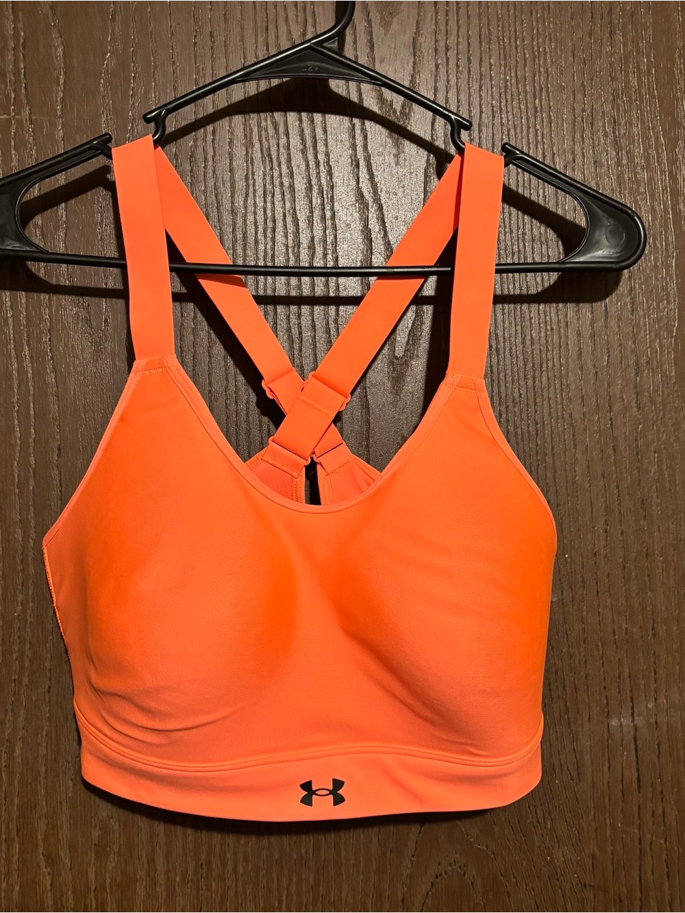Under Armour Women's Medium-Impact Orange Sports Bra